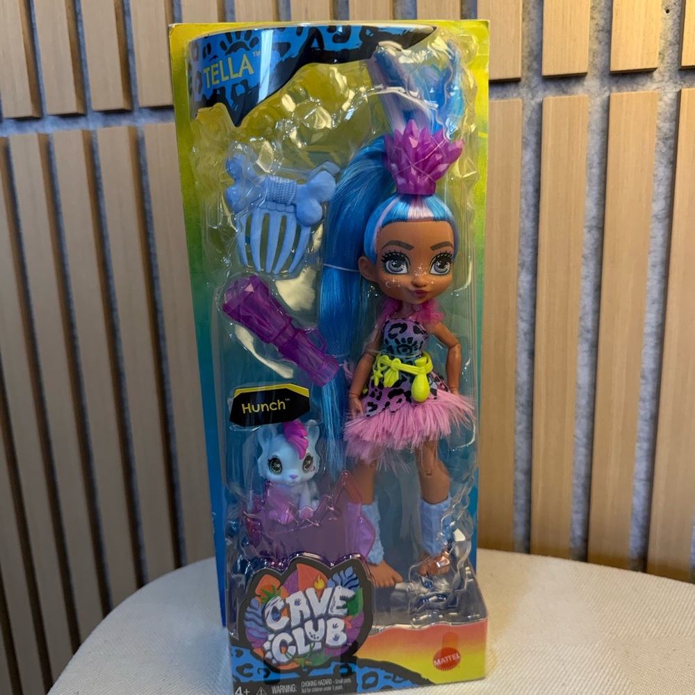 Mattel Cave Club Doll with Blue Hair and Pink Outfit
